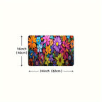 Vibrant Floral Kitchen Mat – Soft, Non-Slip & Machine Washable | 3 Sizes