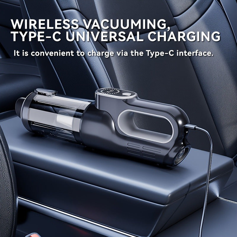 Handheld Cordless Vacuum Cleaner 13KPa Powerful Suction USB Rechargeable Wireless Mini Vac for Home Car Automotive Dust Debris