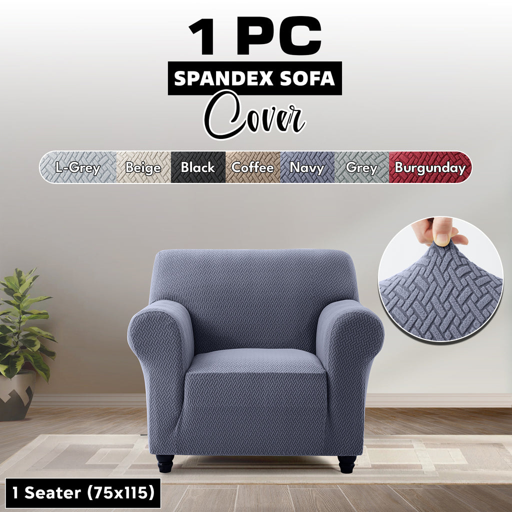 Stretch Spandex Sofa Cover 1 2 3 Seater Elastic Couch Slipcover Anti-Scratch Pet-Friendly Machine Washable Furniture Protector Holiday Gift