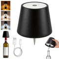 Wireless LED Bottle Lamp Touch Control USB Rechargeable 2400mAh IP44 Waterproof 3-Color Mood Light for Bedroom Bar Party Wedding Garden – Cordless Bottle Stopper Night Light