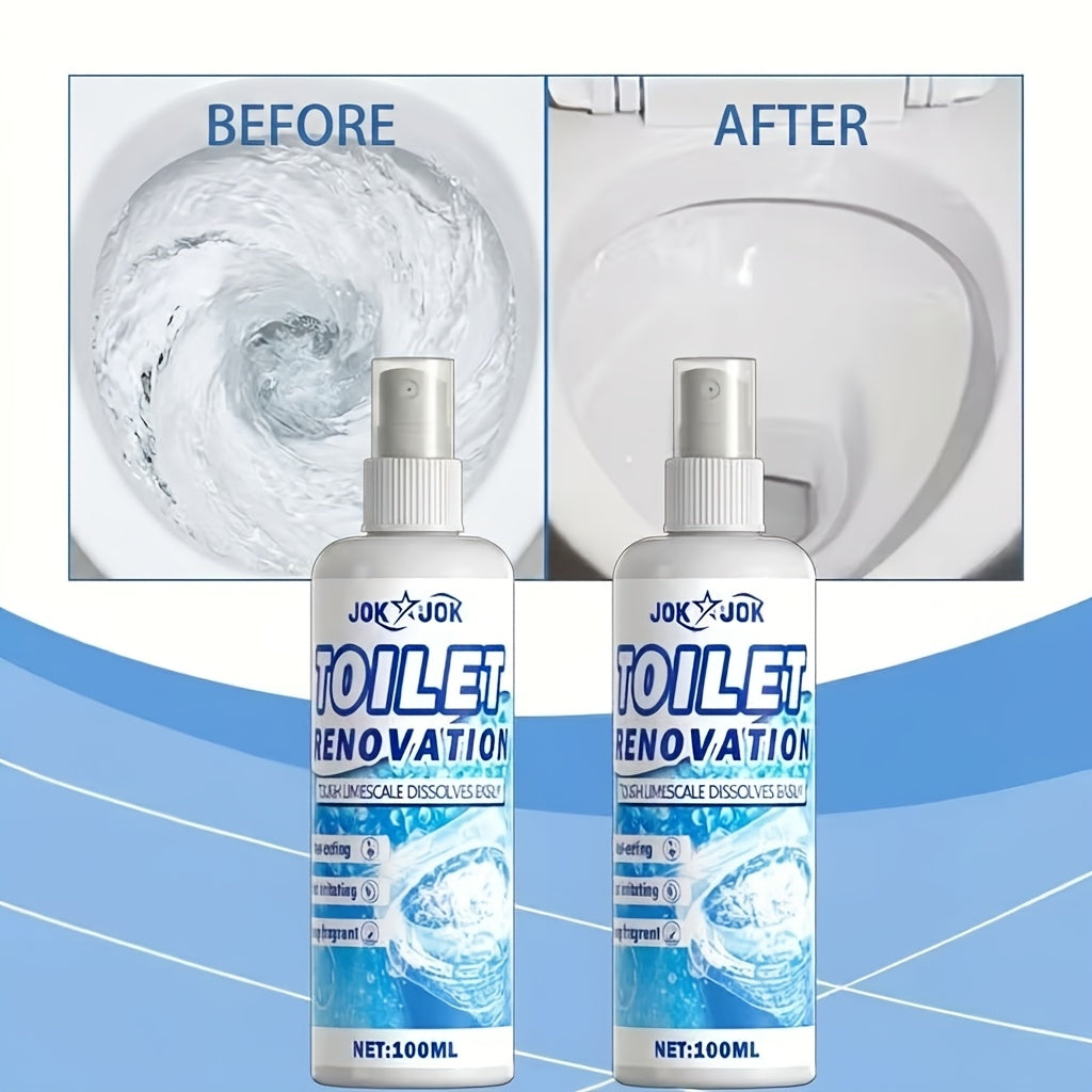 Intensive Toilet Bowl Cleaner Gel with Brush - Heavy-Duty Limescale & Stain Remover, Unblocks Drains, Leaves Bowl Gleaming, Easy-Apply 3.38oz Formula for Deep Cleaning