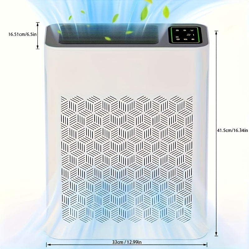 HEPA Air Purifier for Large Rooms Up to 1095 Sq Ft – PM2.5 Display, Air Quality Sensor, Auto Mode & Timer, Home Office Family Room Air Cleaner, Black White Grey Silver