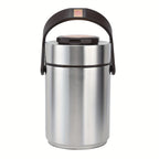 Insulated Lunch Box 3-Layer 304 Stainless Steel Vacuum Thermos Food Jar - 67oz Large Capacity Leakproof Bento Box Keeps Warm 6 Hours, Wide Mouth, for Office Work Travel Picnic Outdoor Meals