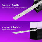Black Light Bar 10W 1ft LED UV Blacklight Strip Lights – Magnetic Mount for Glow Party, Tapestry, Poster, Body Paint, Cabinet & Display – 2 to 14 Pack