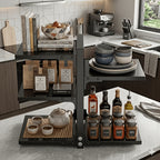 Kitchen Pot Rack Organizer – Multilayer Adjustable Metal Pan Holder, Cutting Board Storage, Detachable Shelves, Space-Saving Countertop Rack for Pots, Pans & Lids
