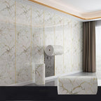 3D Marble Peel and Stick Wall Tile Stickers – Self-Adhesive Removable Glossy Glitter Backsplash Decals for Kitchen, Bathroom, Living Room & Bedroom Wall Makeover