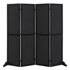 5 FT Freestanding Pegboard Room Divider | Wood Folding Privacy Screen & Display Board Organizer with Support Feet – White, Black, Natural, Grey | Craft Shows, Retail & Home