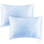 Firm Supportive Sleep Pillows Set 2/4 Pack – Hotel-Grade Cool-Touch, Soft Fiber Fill, Back Stomach Side Sleeper Pillow Standard Queen King