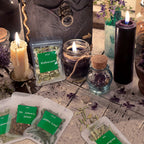 Dried Herbs Kit 30 Packs for Wicca Pagan Rituals Altar Supplies Magic Spells Witchcraft Supplies with Metal Spoon Witch Beginners Herb Set Halloween Spiritual Gift