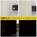 Linen Blackout Curtains 2 Panels 100% Farmhouse Grommet Top – Thermal Insulated Thick Window Drapes for Living Room Bedroom, 11 Colors 6 Sizes