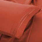 Brushed Microfiber Bed Sheet Set 6 Piece with Embroidered Pillowcases - Hotel Luxury Deep Pocket 16 Inch, Soft Breathable All Season, 24 Colors, Twin Twin XL Full Queen King Cal King