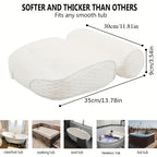 4D Grid Bath Pillow with Neck and Back Support - Bathtub Pillow with 6 Suction Cups, Quick-Drying Machine-Washable Spa Bathtub Cushion, Relaxation Gift for Women and Men
