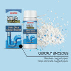 Drain Cleaning Powder 3-Pack 300g – High-Efficiency Pipe Unclogger & Odor Eliminator for Kitchen Sinks, Bathroom Sinks, Bathtubs & Toilets, Drain Cleaner Powder Dissolves Blockages Fast