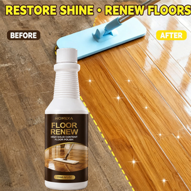 Floor Polishing Cleaner 5oz, Quick Brightening Deep Clean & Stain Removal for Wood, Tile & Marble Floors, Best Alternative to Floor Waxing for a Lasting Shine Without the Effort