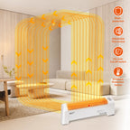 Baseboard Heater Electric 1500W Convection Adjustable Thermostat Overheat Protection Tip-Over Safety Quiet Operation ETL Approved White Manual Digital