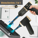 Cordless Handheld Vacuum Cleaner 12KPa High Suction – Blow & Suction Dual Mode, Ultra-Lightweight 12.2oz, 2x2000mAh Battery, Type-C Charging, Mini Portable Vacuum for Car Home Office Pet Hair