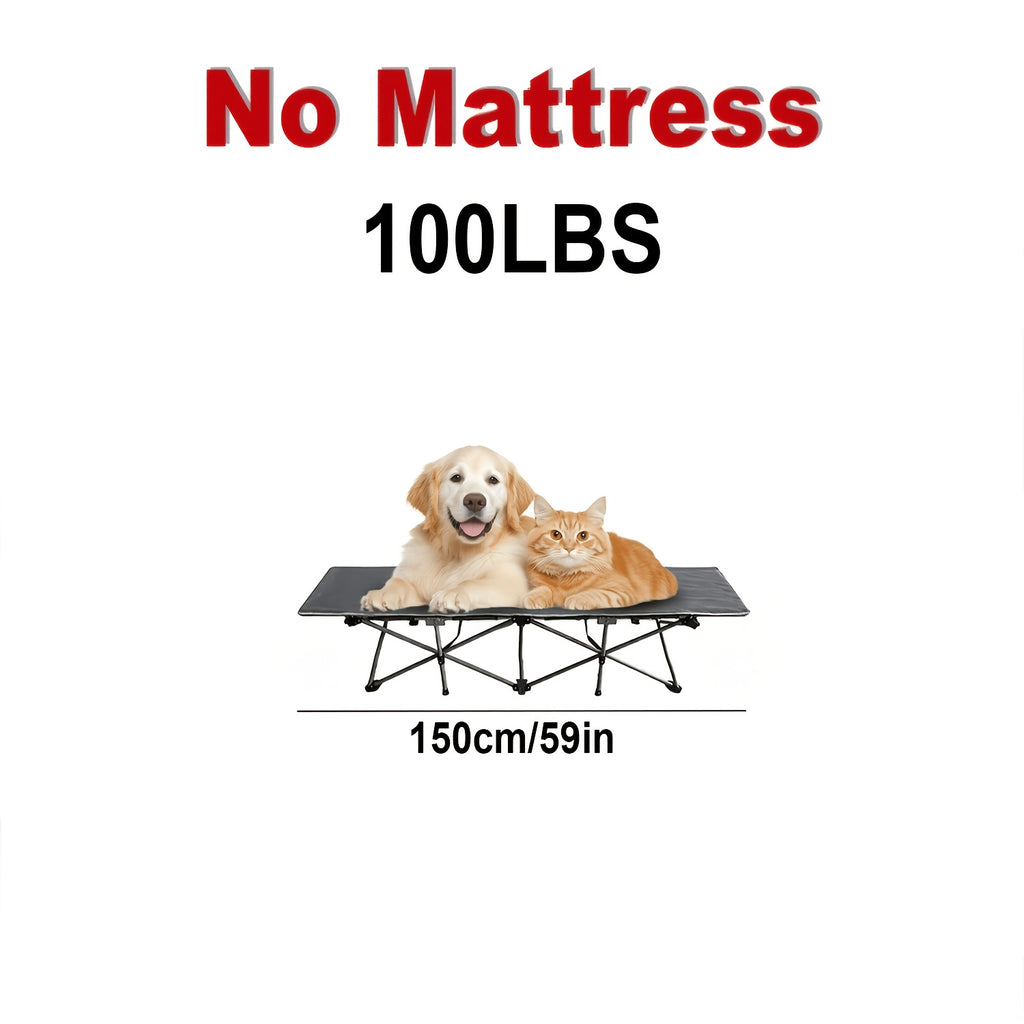 Portable Folding Camping Bed 28in Wide Heavy Duty 510 710 lbs with Optional Mattress Cushion Pillow Carry Bag Cot for Office Nap Beach Yard RV Adult