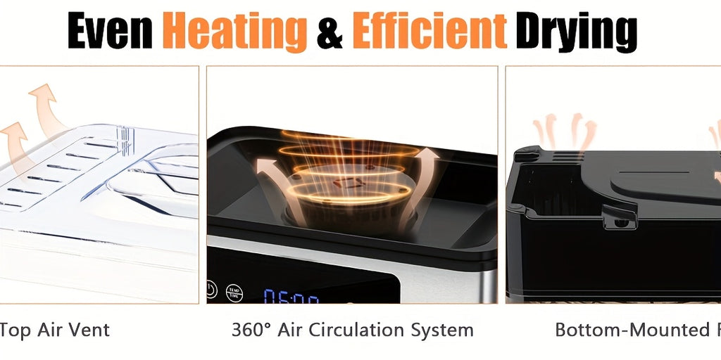Food Dehydrator Machine 5 Stainless Steel Trays 420W 48H Timer 95-160F Temp Control for Jerky Herbs Meat Fruit with Recipe Book