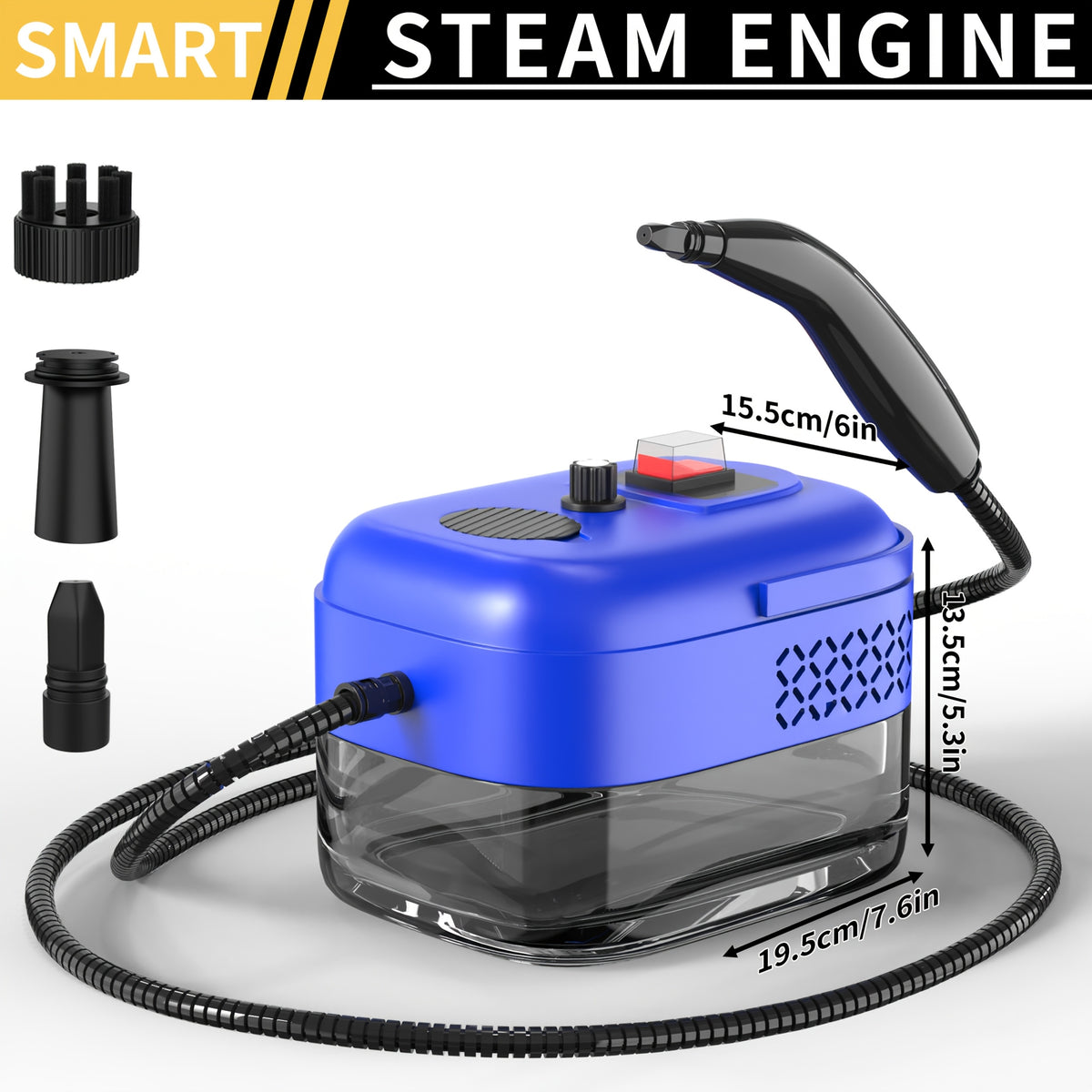 Steam Cleaner Multi-Model – High-Pressure Handheld with LCD Display, Gear Adjustment & 40oz Tank | One-Key, DMT02, D05 & XL Capacity CA02 for Kitchen, Carpet & Sofa