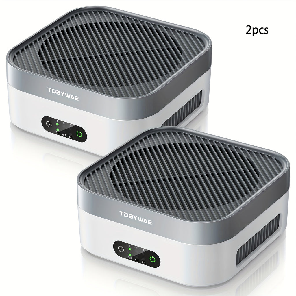 True HEPA Air Purifier 600 sq ft 3-Stage Filtration USB-C Silent 16dB Sleep Mode for Home Bedroom Pets Dust Pollen Smoke Desk Car Travel