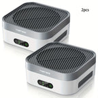 True HEPA Air Purifier 600 sq ft 3-Stage Filtration USB-C Silent 16dB Sleep Mode for Home Bedroom Pets Dust Pollen Smoke Desk Car Travel