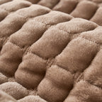 Quilted Short Plush Sofa Protector Set of 2 Ultra Soft Thick Non-Slip Sofa Mat – Pet Friendly, Machine Washable, Fits 3-Seater Sofa, Chaise & Bed Chair, Contemporary Home Decor