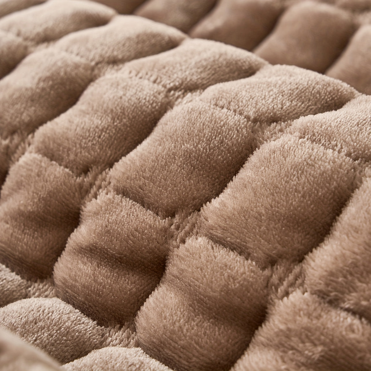 Quilted Short Plush Sofa Protector Set of 2 Ultra Soft Thick Non-Slip Sofa Mat – Pet Friendly, Machine Washable, Fits 3-Seater Sofa, Chaise & Bed Chair, Contemporary Home Decor