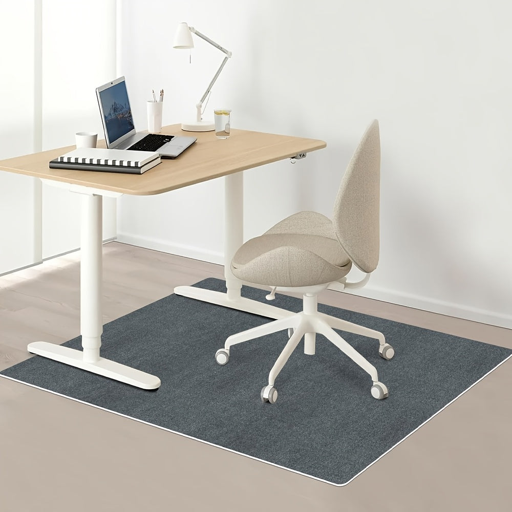 Office Chair Mat Floor Protector – Anti-Slip Desk Chair Rug Pad for Carpet & Hardwood Floors, 3 Sizes, Black, Brown & Dark Gray