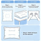 Pillow Inserts 4 Pack – Soft Durable Square Throw Pillow Cores for Living Room Bedroom Garden Outdoor Patio Car Cushions, Christmas & Mother's Day Gift