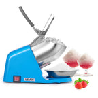 Electric Ice Crusher & Snow Cone Maker - 300W 286 lbs/h, 4 Stainless Steel Blades, One-Touch Operation, Anti-Splash, for Home Bar Office Kitchen | Nuvia Haven
