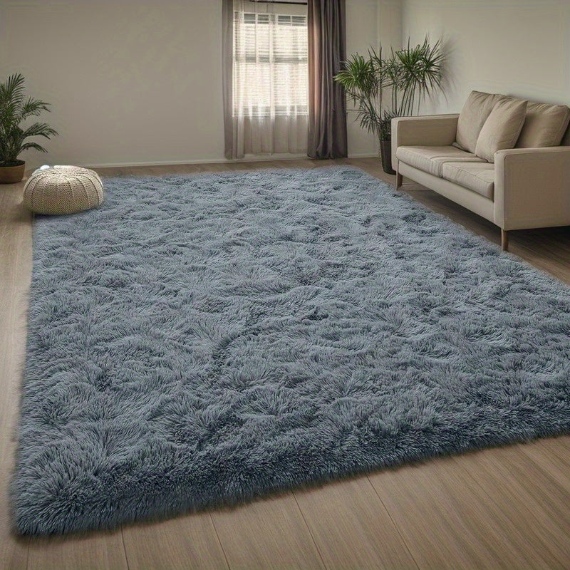 Shaggy Plush Area Rug Non-Slip Machine Washable Fluffy Tie-Dye Shedding Resistant 5x8 8x10 ft for Living Room Bedroom 7 Colors
