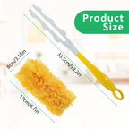 Electrostatic Microfiber Duster Refills with Handle – Swiffer-Compatible Disposable Dusters for Multi-Surface Home Cleaning, 29/61/122 Count