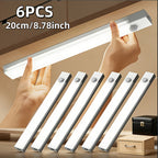 Motion Sensor Cabinet Lights USB Rechargeable Dimmable LED Indoor Lighting – 3 Adjustable Modes for Wardrobe, Kitchen, Bedroom & Office – 3 or 6 Pack