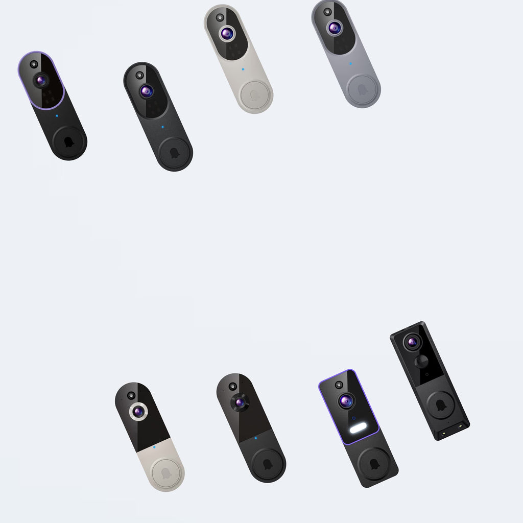 1440P Smart Video Doorbell Camera Wireless WiFi Night Vision AI Snapshot Two-Way Intercom Rechargeable Battery Local Storage Home Security