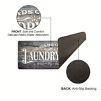 Laundry Room Runner Rug Non-Slip Washable Farmhouse Retro Floor Mat for Kitchen Bathroom Hallway Multiple Sizes and Colors Blue Brown Red Home Decor Accent Rug