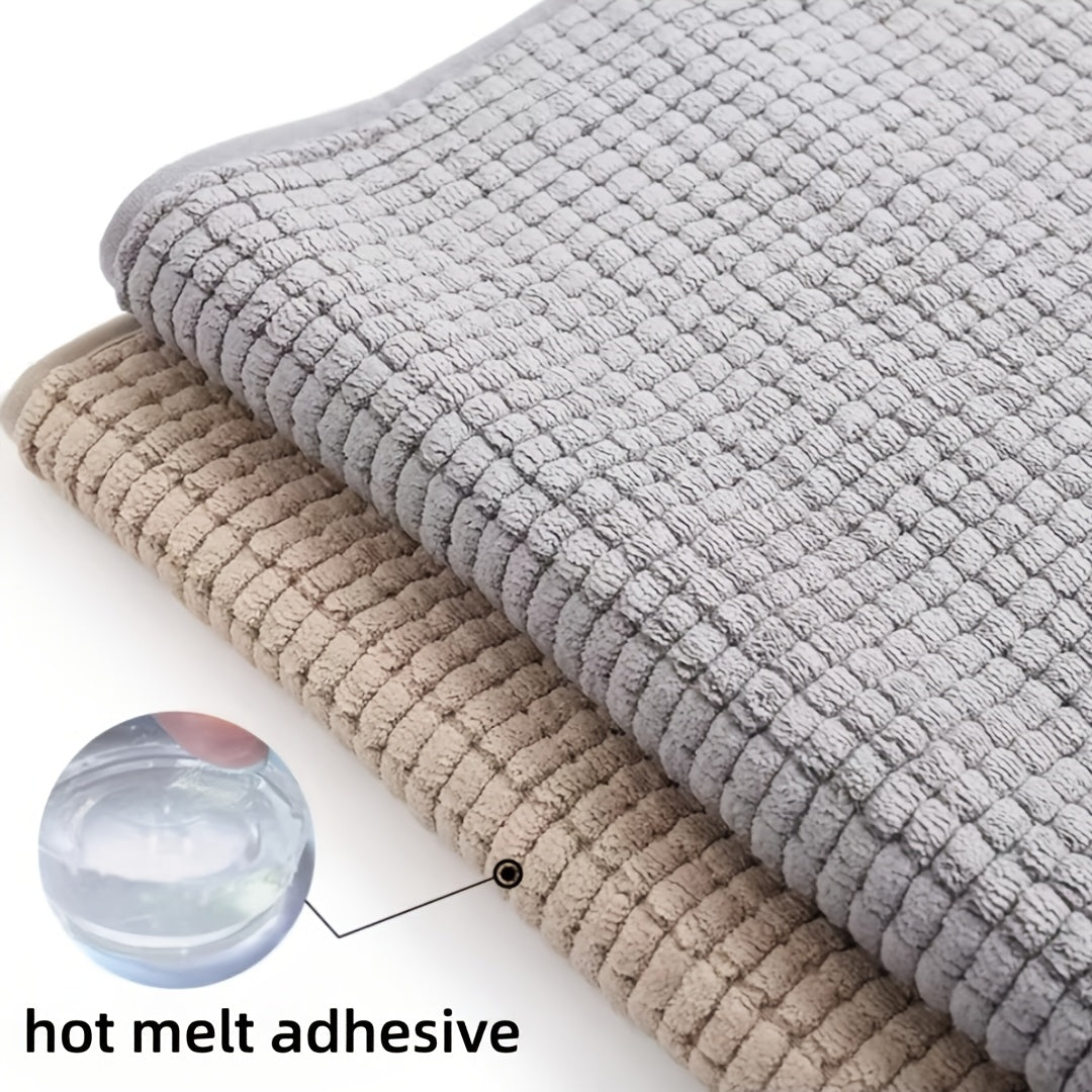 Super-Absorbent Microfiber Dog Door Mat, Slip-Resistant Washable Pet Rug, Quick-Dry Mud & Paw Trapping, Machine Washable Indoor Outdoor Entrance Mat