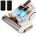 Mattress Vacuum Cleaner Cordless UV-C 21KPa – Deep Cleaning Bed Vacuum with UV Light, Soundwave Tech, Dual Dust Cup 520ml, HEPA Filter, 35-Min Battery, for Mattress Sofa Pillow & Carpet