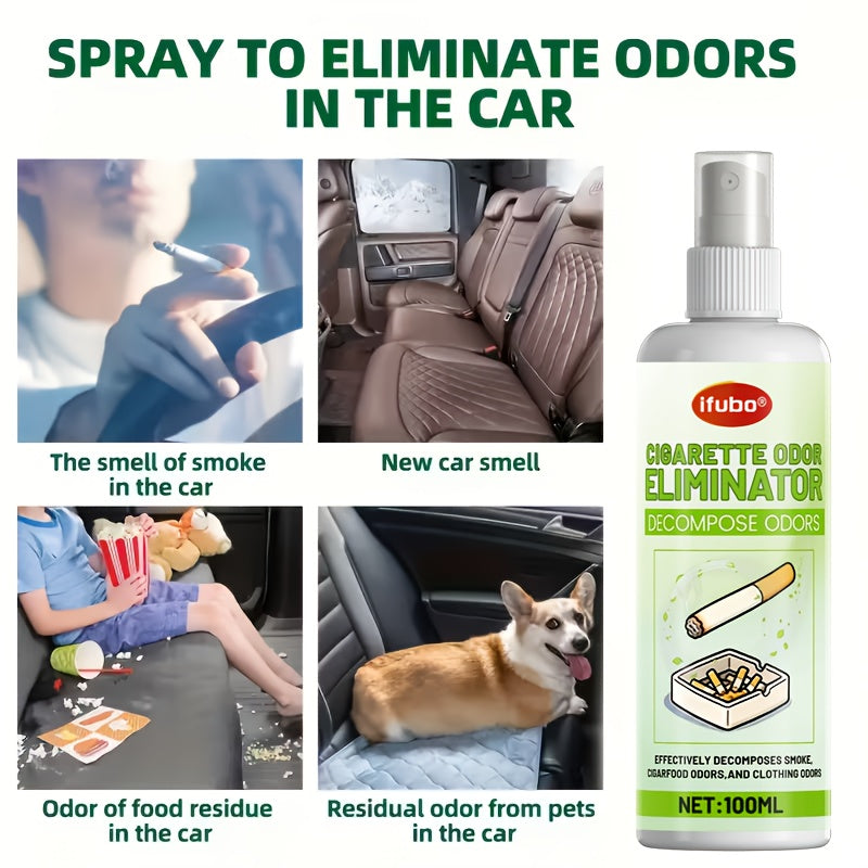 Heavy-Duty Odor Eliminator Spray – Refillable Air Freshener, Eliminates Smoke, Pet & Mold Smells for Home, Car, Office & Bathroom