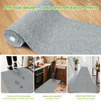 Non-Slip Runner Rug Washable & Cuttable – Low-Profile Hallway Rug for Kitchen, Living Room, Bedroom, Balcony & Poolside – Multiple Sizes 60x180 to 60x600cm