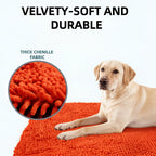 Washable Pet Door Mat Anti-Slip Mud & Paw Print Absorbent Rug – Machine Washable Indoor Entrance Mat for Dog & Cat | 3 Sizes 6 Colors