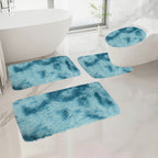 Plush Bath Rugs Set 1-6 Pieces, Multi-Color Microfiber Non-Slip Bathroom Mats – Soft Water Absorbent Thick Machine Washable Toilet Mats for Bathroom, Tub & Shower