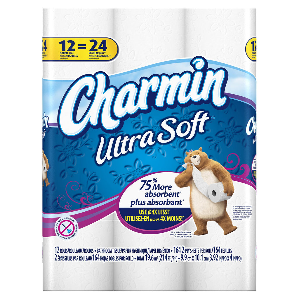 Ultra Soft Mega Roll Toilet Paper 200 Sheets – Available in 6 & 16 Count, Double & Mega Rolls, Cushiony Thick 2-Ply Bath Tissue for the Whole Family