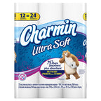 Ultra Soft Mega Roll Toilet Paper 200 Sheets – Available in 6 & 16 Count, Double & Mega Rolls, Cushiony Thick 2-Ply Bath Tissue for the Whole Family