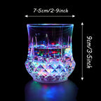 LED Light Up Cups 6 Pack - Glow in the Dark Beer Mugs with Colored LED Lights for Party, Birthday, Christmas, Disco & Valentine's Day, Fun Party Supplies Drinkware Set