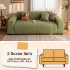 Sofa Slipcover with Skirt – Stretch Jacquard Full Coverage Couch Cover, Pet Proof Non-Slip Machine Washable, Fits 1 2 3 4 Seater Sofa for Living Room Bedroom, All Season Furniture Protector