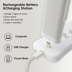 Rechargeable LED Under Cabinet Lights 3-Pack with Charging Station Wireless Motion Sensor Dimmable Night Light for Stairs Hallway Bookshelf