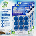 Scented Toilet Cleaner Tablets 27-Pack – Automatic Deodorizing Toilet Tablets for Yellow Stain & Odor Removal, 4 Scents: Fresh Linen, Lavender, Pine & Mix, Deep Cleaning Toilet Deodorant