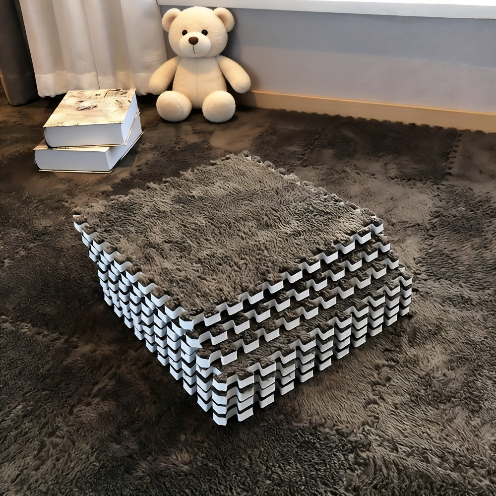 19-Piece Interlocking EVA Foam Floor Tiles – Soft, Washable, Non-Slip Puzzle Floor Mat for Bedroom, Living Room, Playroom & Pet Area (8 Colors)
