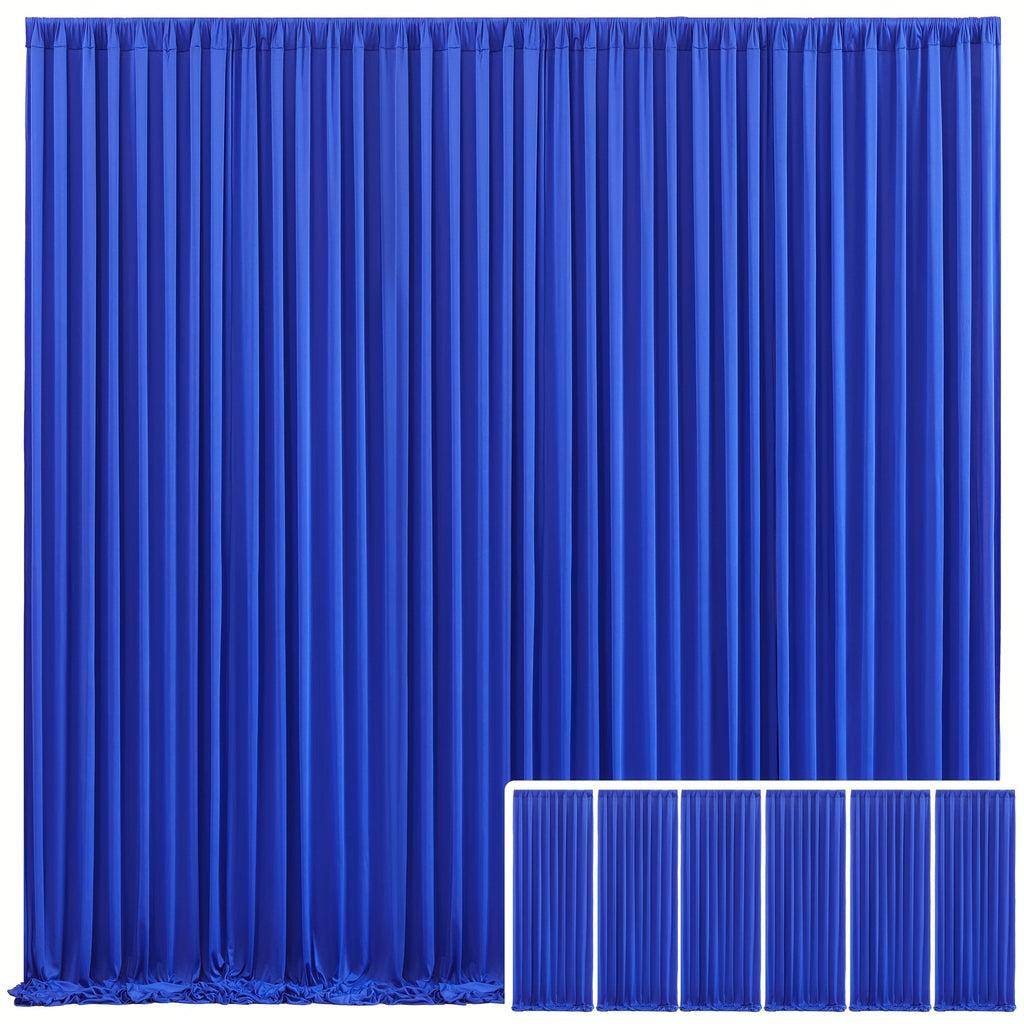 Photo Backdrop 4-Pack Taffeta Draping Background Cloth 5×10 Ft – Opaque Reusable Rod Pocket Panel for Weddings, Birthdays, Baby Showers & Photo Studios | 16 Colors