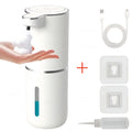 Touchless Foam Soap Dispenser Automatic USB-C Rechargeable Wall-Mounted IPX5 Waterproof 400ml with 4 Adjustable Foam Levels for Bathroom and Kitchen – No Battery Needed